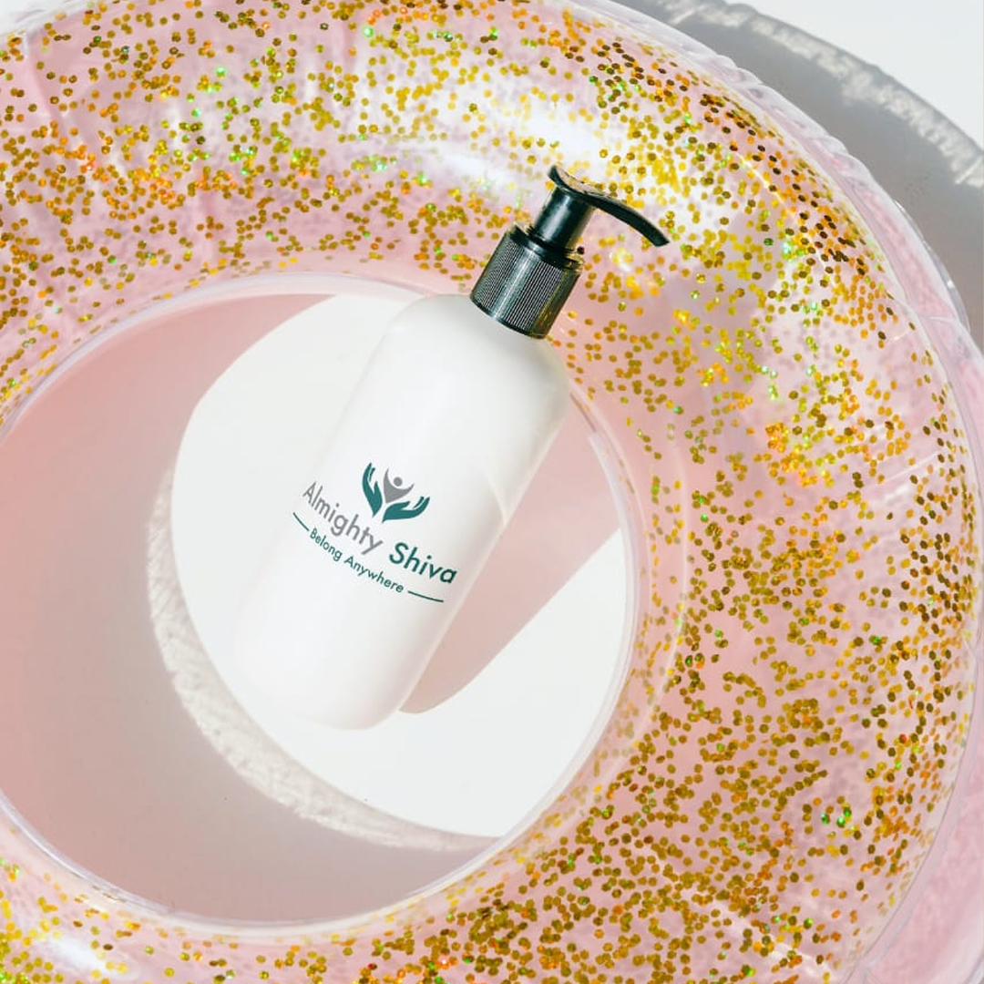 HDPE shampoo bottle
