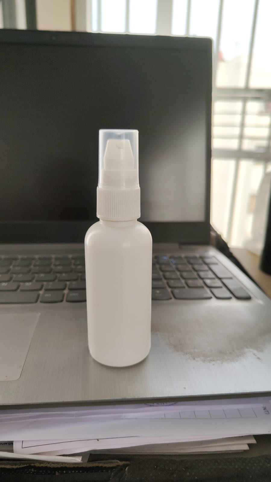 50ml HDPE serum pump bottle