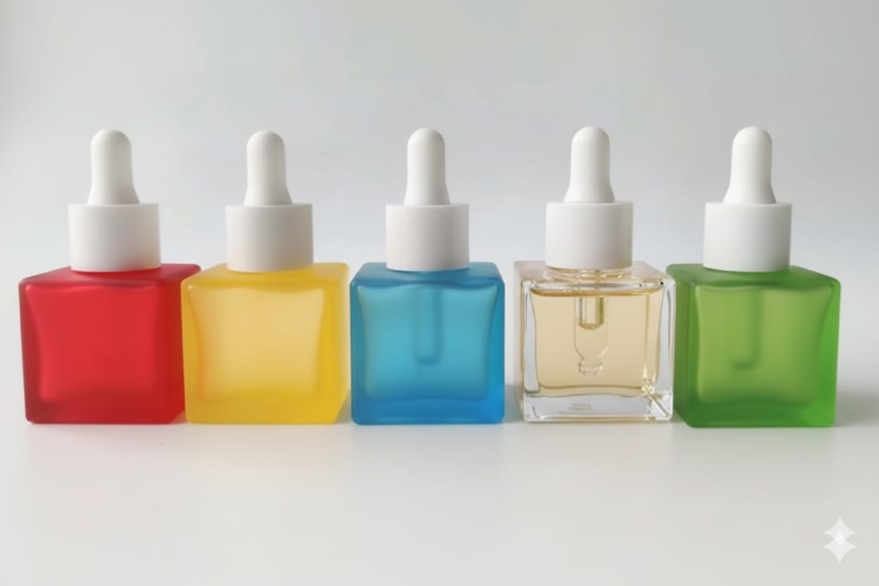 Glass dropper bottle