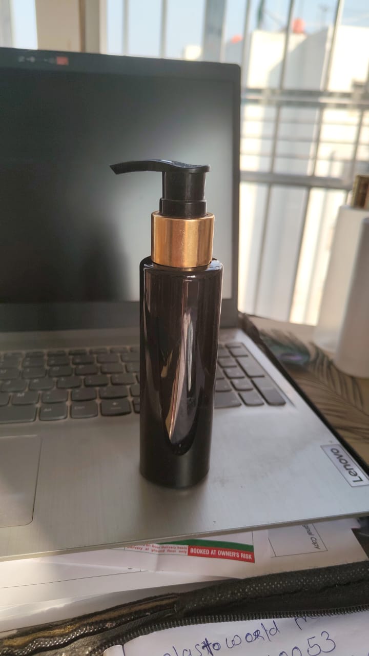 200ml amber pet shampoo bottle