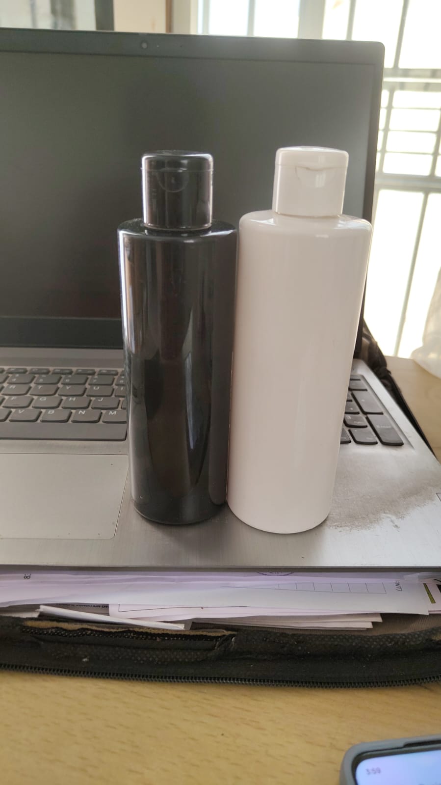 200ml 250ml pet colour shampoo bottle
