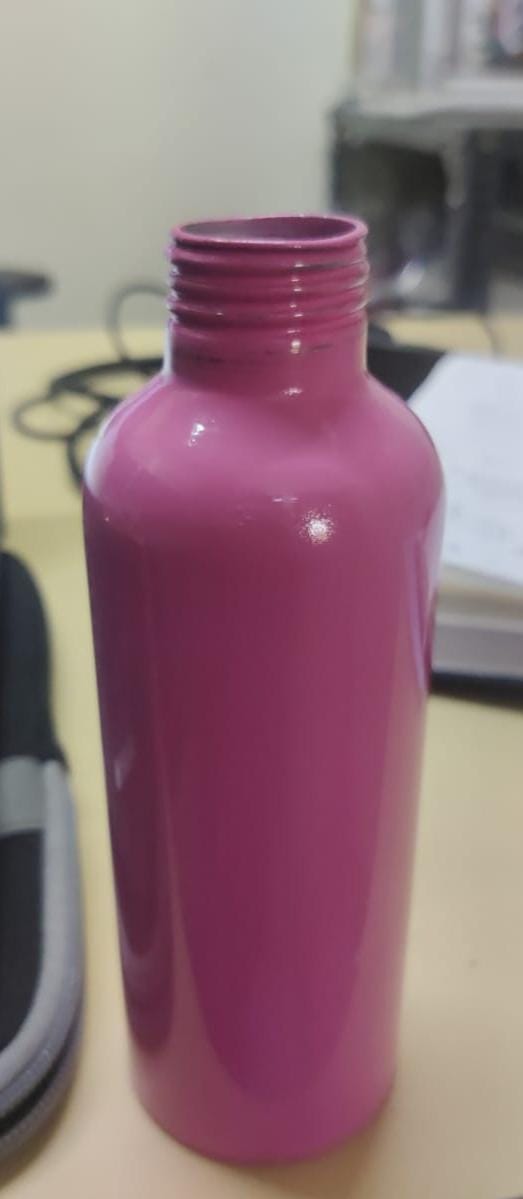 COLOUR COATED ALMUMINIUM SHAMPOO BOTTLE