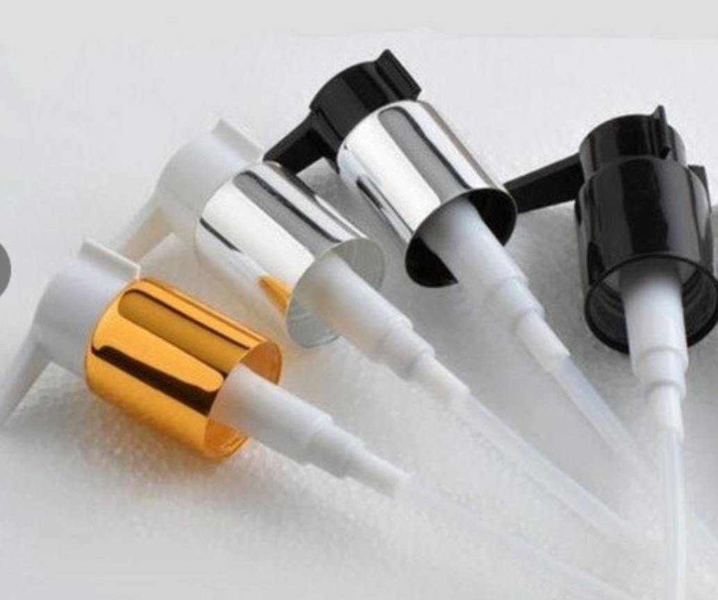 24mm Long Nack Lotion Dispenser Pump With Golden Sleeve And Silver Sleeve