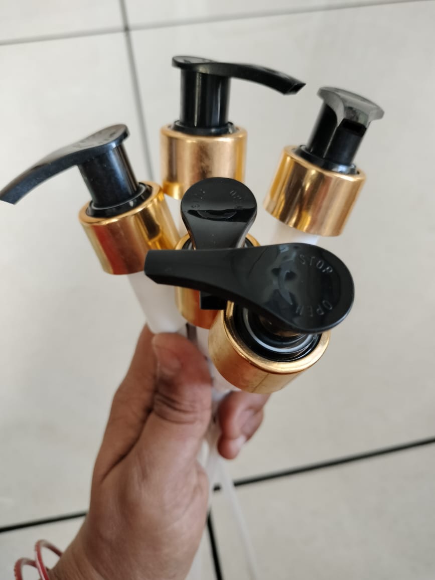 24MM  ON/OFF BLACK GOLDEN LOTION PUMP