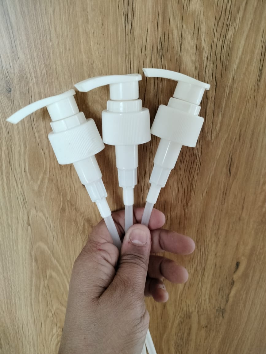 28mm White Lotion Dispenser Pump screw type