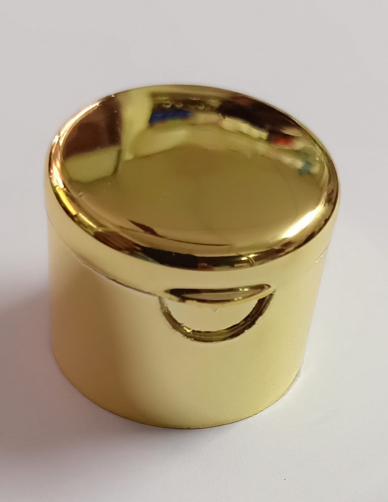 Flip Top Cap With Gold Metalised